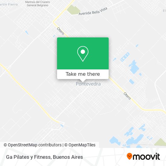 Ga Pilates y Fitness map