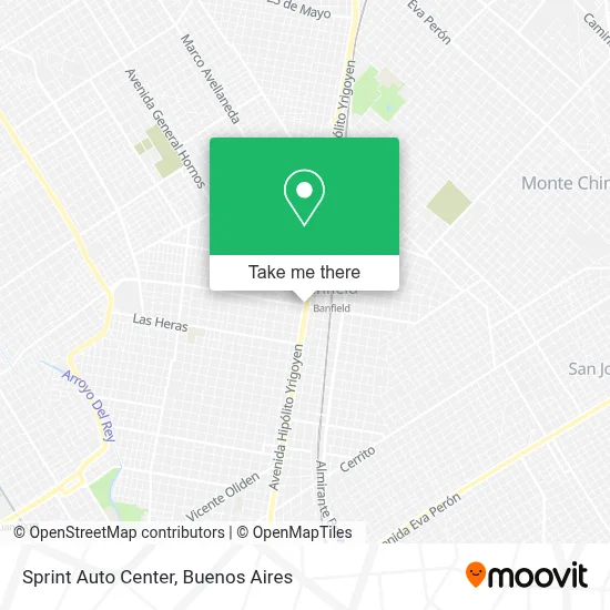 Sprint Auto Center map