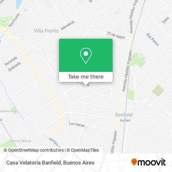 Casa Velatoría Banfield map