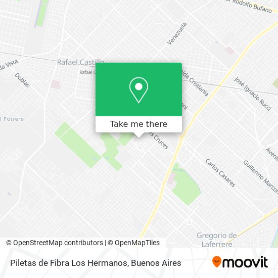 Mapa de Piletas de Fibra Los Hermanos