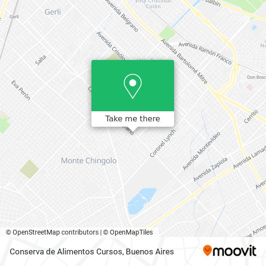 Conserva de Alimentos Cursos map