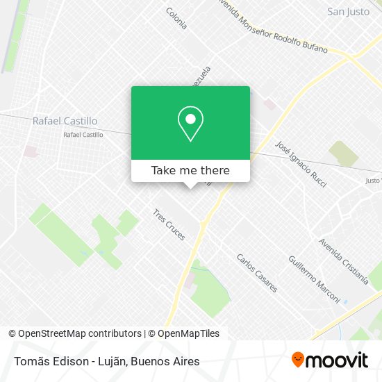 Tomãs Edison - Lujãn map