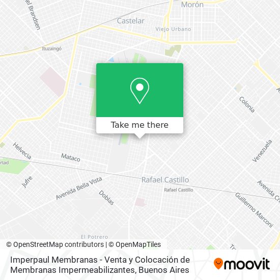 Imperpaul Membranas - Venta y Colocación de Membranas Impermeabilizantes map