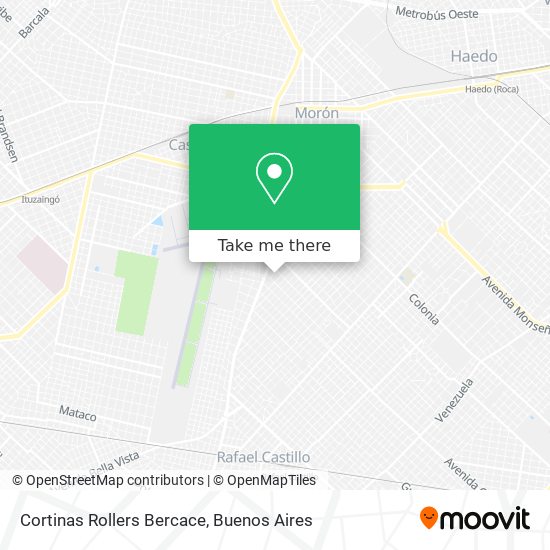 Mapa de Cortinas Rollers Bercace