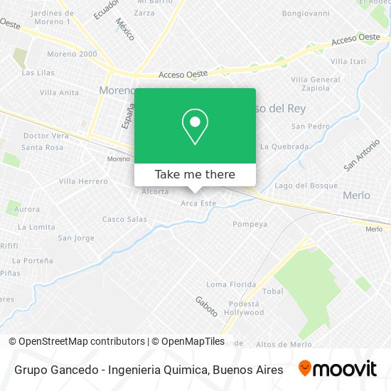Mapa de Grupo Gancedo - Ingenieria Quimica