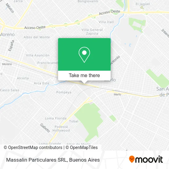Mapa de Massalin Particulares SRL
