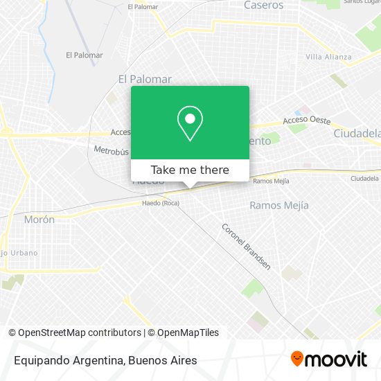 Equipando Argentina map