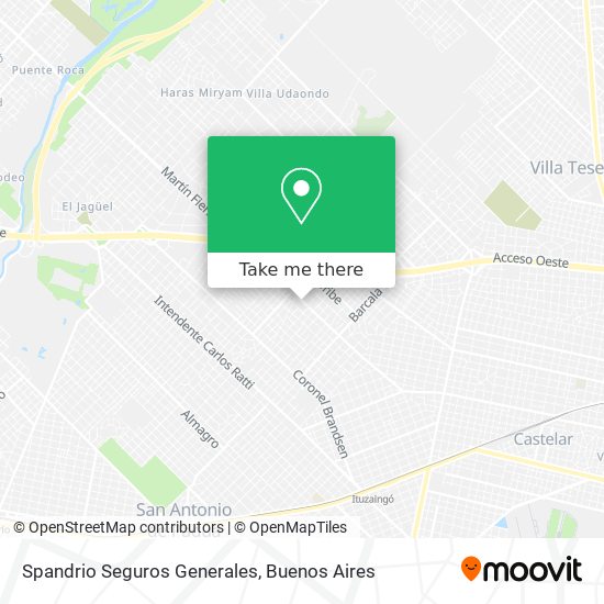 Spandrio Seguros Generales map