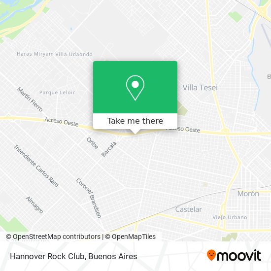 Mapa de Hannover Rock Club