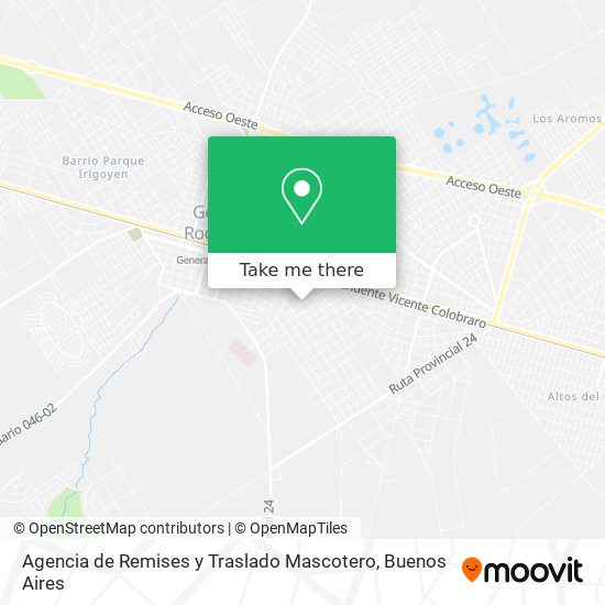 Agencia de Remises y Traslado Mascotero map