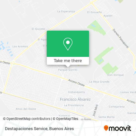 Destapaciones Service map