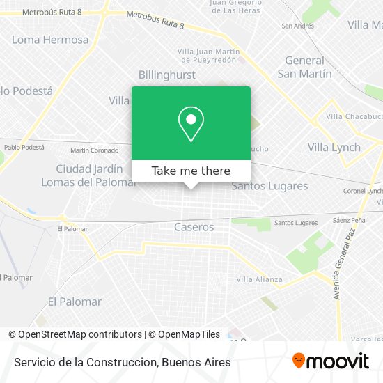 Mapa de Servicio de la Construccion