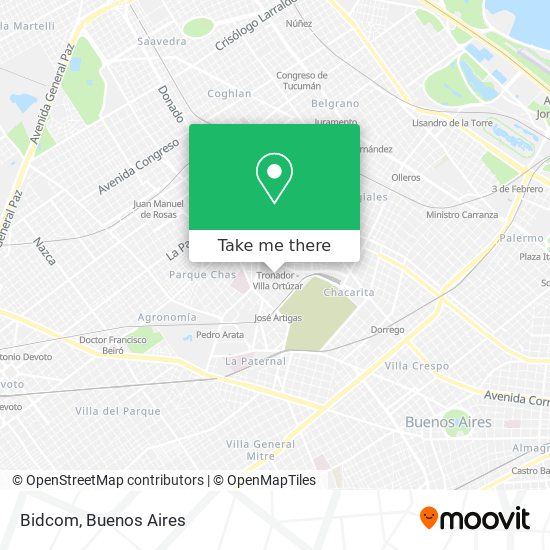Mapa de Bidcom