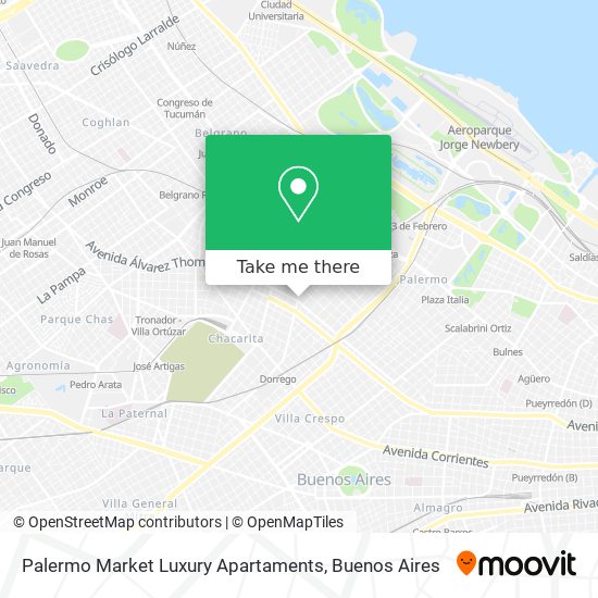 Palermo Market Luxury Apartaments map