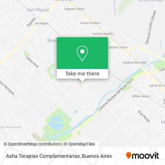 Asha Terapias Complementarias map