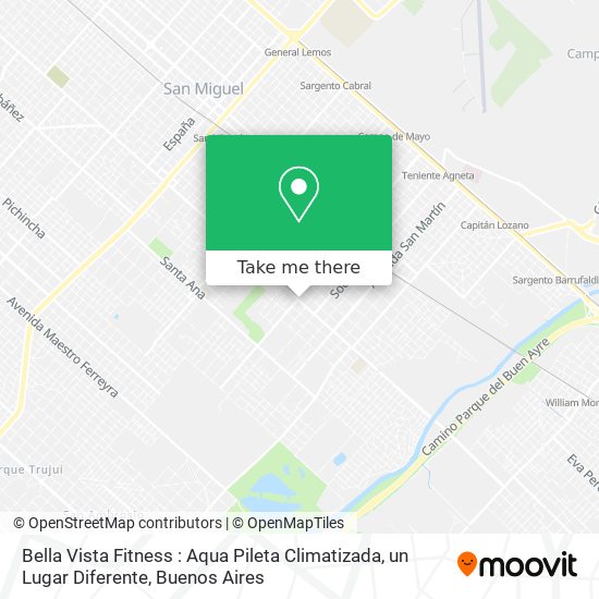 Bella Vista Fitness : Aqua Pileta Climatizada, un Lugar Diferente map