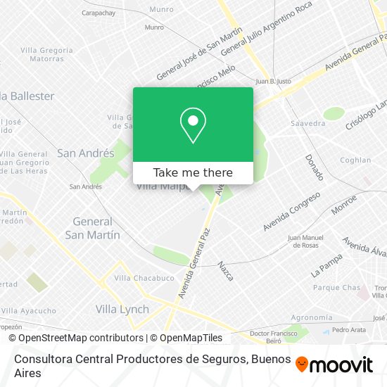 Consultora Central Productores de Seguros map