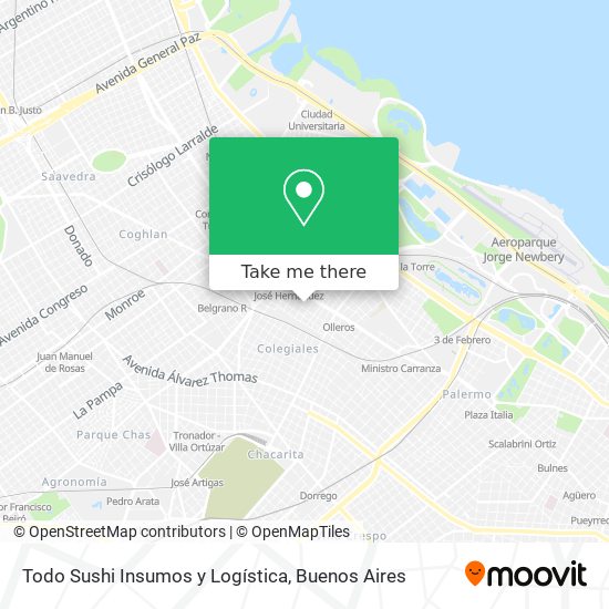 Todo Sushi Insumos y Logística map