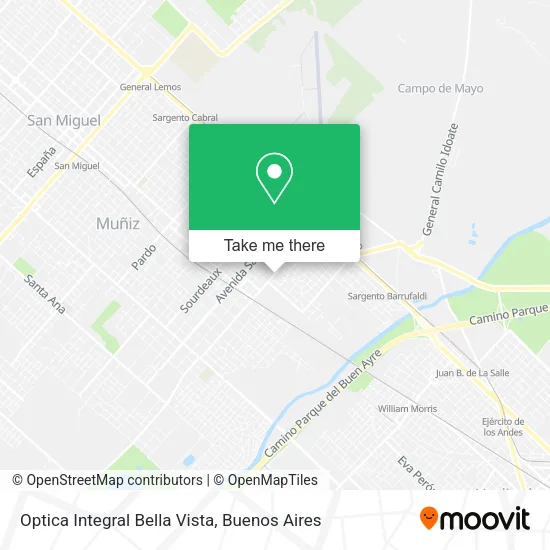 Mapa de Optica Integral Bella Vista