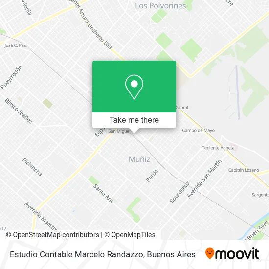 Estudio Contable Marcelo Randazzo map