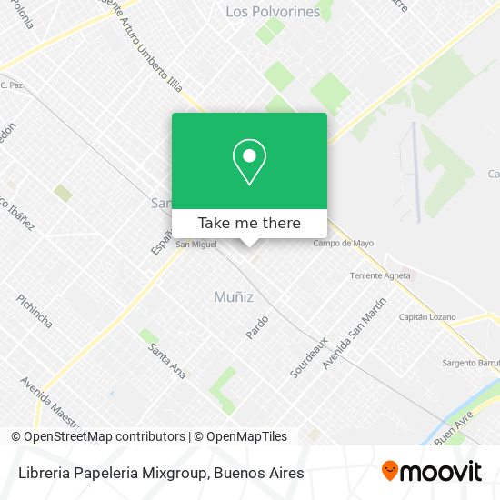 Mapa de Libreria Papeleria Mixgroup