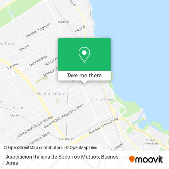 Asociacion Italiana de Socorros Mutuos map