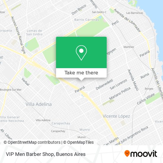 Mapa de VIP Men Barber Shop