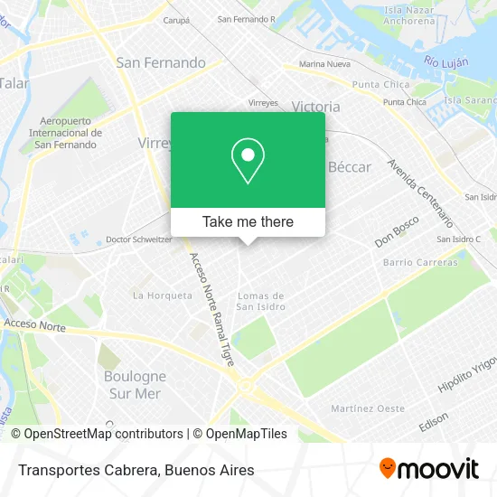 Transportes Cabrera map