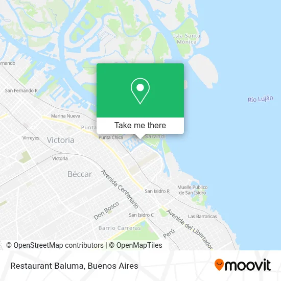 Restaurant Baluma map