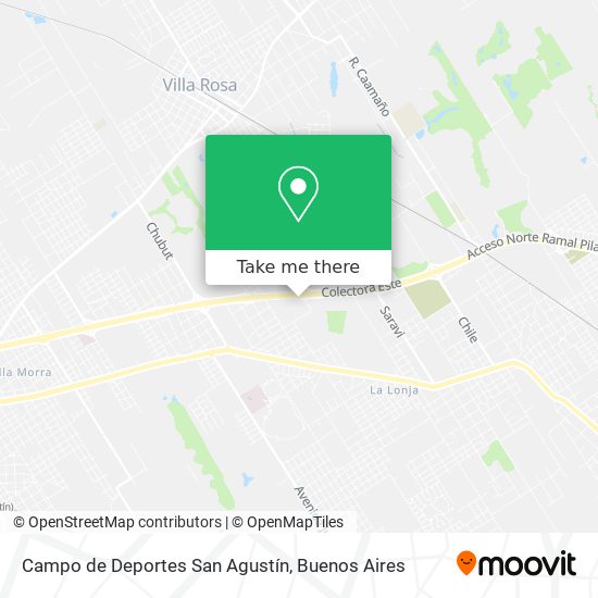 Campo de Deportes San Agustín map