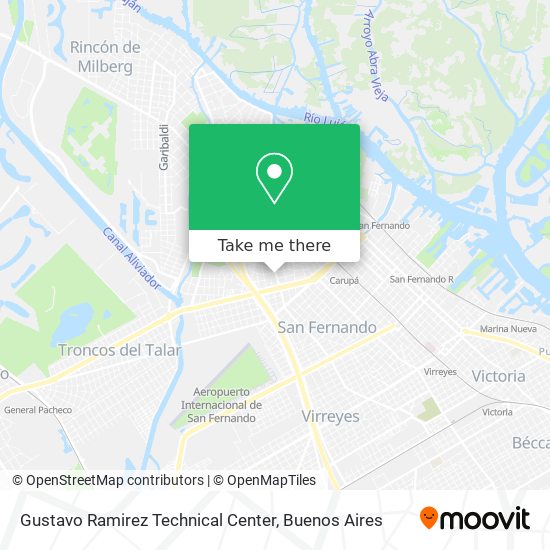 Mapa de Gustavo Ramirez Technical Center