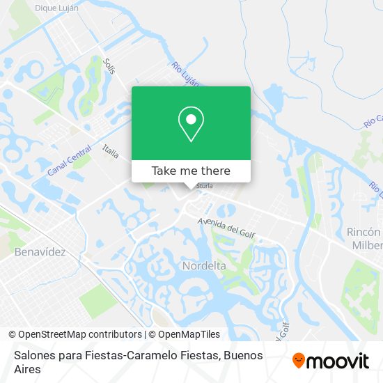 Mapa de Salones para Fiestas-Caramelo Fiestas
