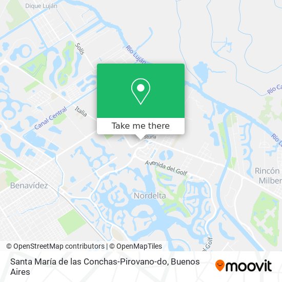 Mapa de Santa María de las Conchas-Pirovano-do
