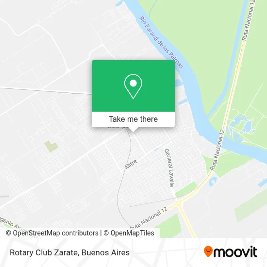 Rotary Club Zarate map