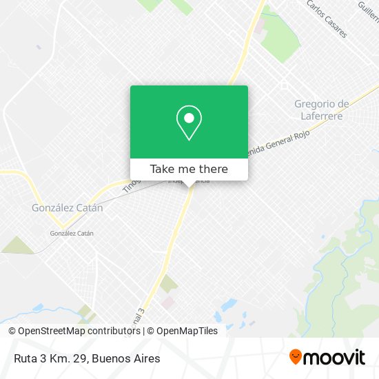 Mapa de Ruta 3 Km. 29