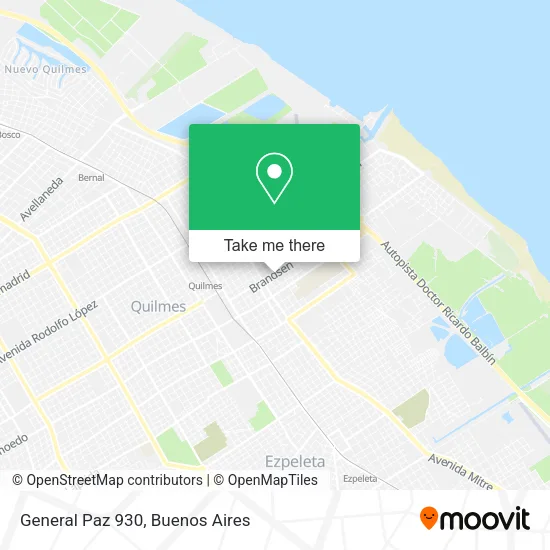 Mapa de General Paz 930