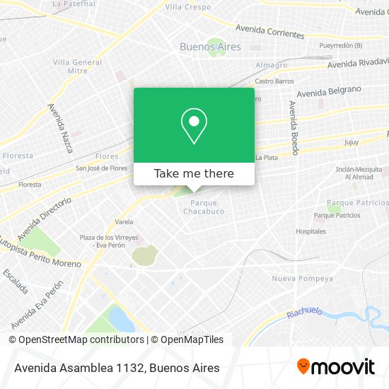 Mapa de Avenida Asamblea 1132