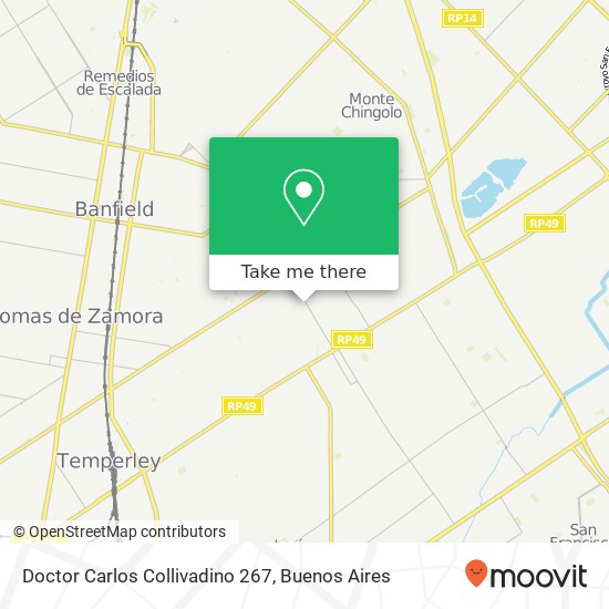 Doctor Carlos Collivadino 267 map