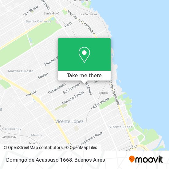Domingo de Acassuso 1668 map