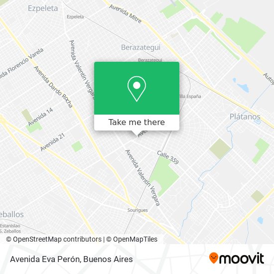 Avenida Eva Perón map