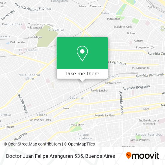 Doctor Juan Felipe Aranguren 535 map