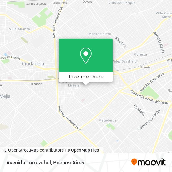 Avenida Larrazábal map