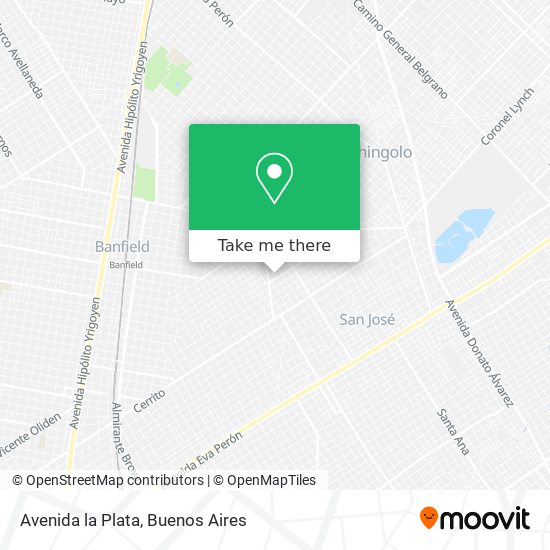 Avenida la Plata map