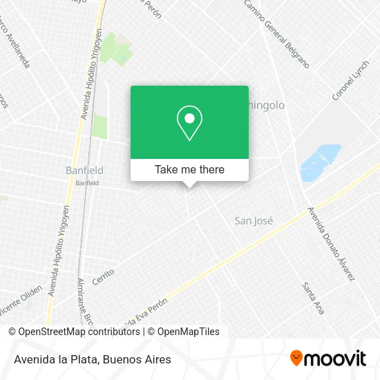 Avenida la Plata map