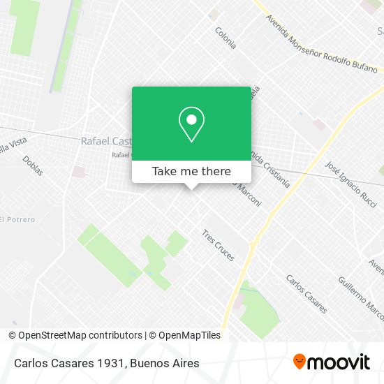 Carlos Casares 1931 map