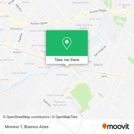 Moreno 1 map