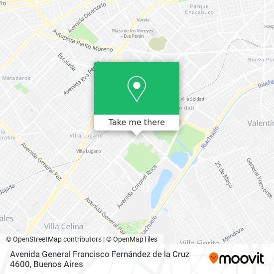 Mapa de Avenida General Francisco Fernández de la Cruz 4600