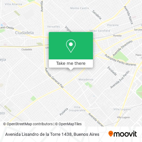 Mapa de Avenida Lisandro de la Torre 1438