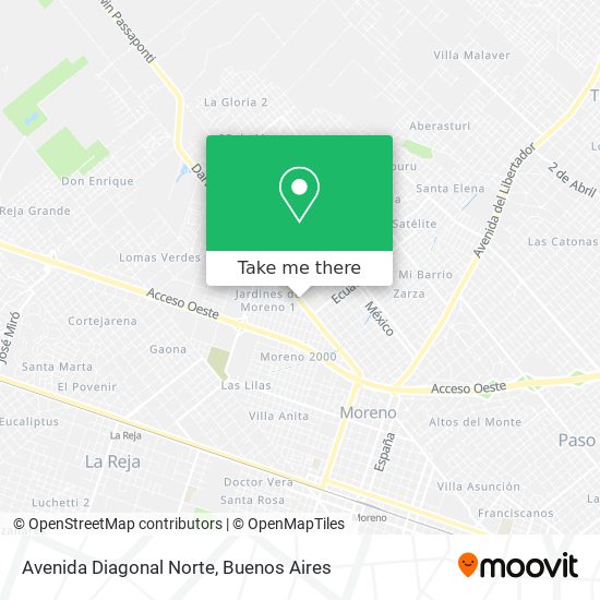 Avenida Diagonal Norte map