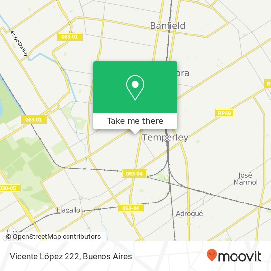 Vicente López 222 map